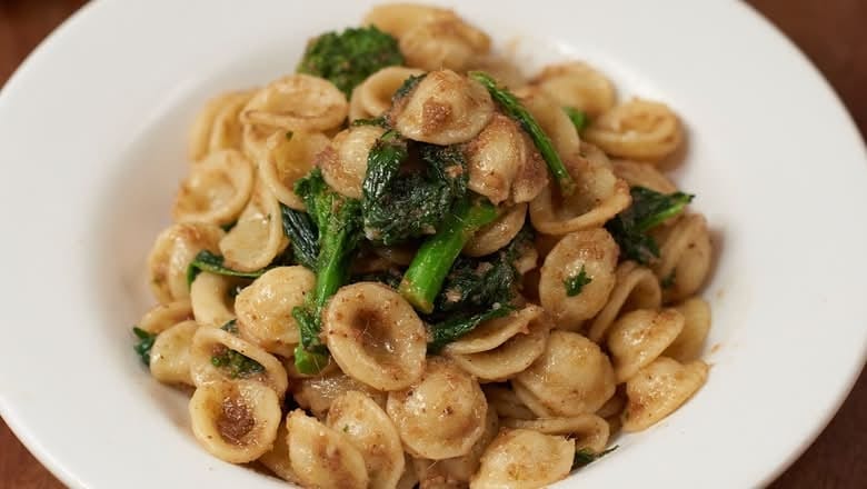 Cavatelli Pasta with Sausage & Broccoli.